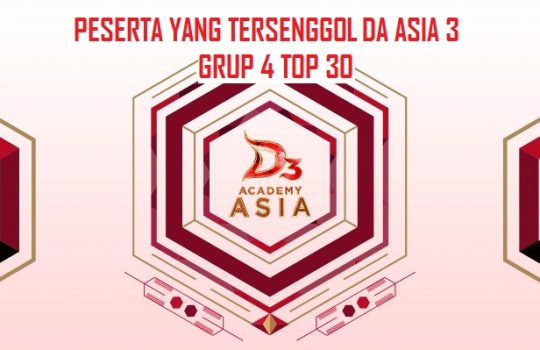 Hasil Peserta Yang Tersenggol DA Asia 3 Grup 4 Top 30