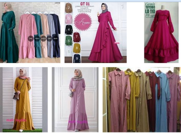 √ Daftar Harga Gamis Toyobo Naila Model Terbaru | Gingsul.com