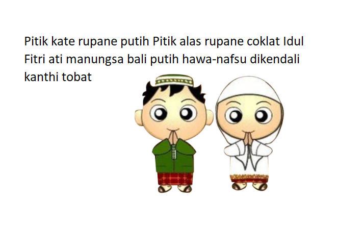 Kata Ucapan Maaf, Selamat Idul Fitri Dalam Bahasa Jawa 