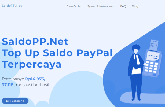 Jasa Top Up Saldo PayPal SaldoPP.Net