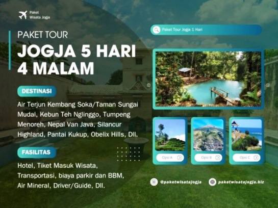 Paket Wisata Jogja 5 Hari 4 Malam
